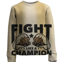 Дитячий 3D світшот Fight like a champion