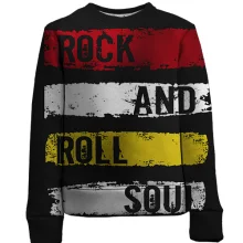 Детский 3D свитшот rock and roll soul