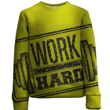 Детский 3D свитшот Work Hard
