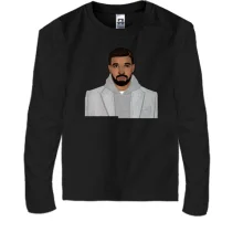 Дитячий лонгслів з Drake в пальто