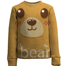 Детский 3D свитшот с медвежьей мордочкой «bear»