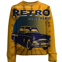 Детский 3D свитшот Retro Music Part