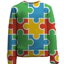 Дитячий 3D світшот Puzzle Pattern