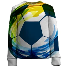Дитячий 3D світшот Football Watercolor Art