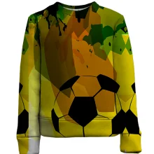 Детский 3D свитшот Football Yellow