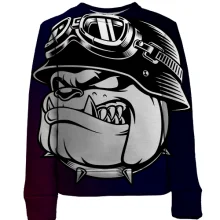 Детский 3D свитшот Bulldog head pop art