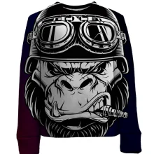 Детский 3D свитшот Gorilla pop art