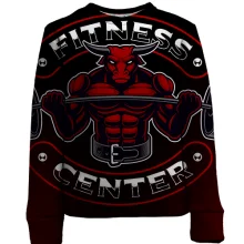 Детский 3D свитшот Bull Fitness Center