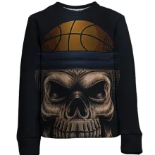 Дитячий 3D світшот Angry Skull Basketball