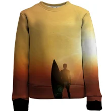 Дитячий 3D світшот Surfer with Board