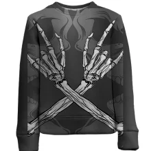 Детский 3D свитшот Hands of Skeleton