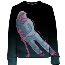 Детский 3D свитшот Hockey player Art