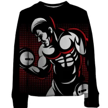 Дитячий 3D світшот Bodybuilder Pop Art