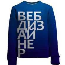 Детский 3D свитшот ВЕБ ДИЗАЙНЕР