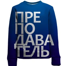 Дитячий 3D світшот ВИКЛАДАЧ