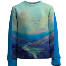 Дитячий 3D світшот Watercolor landscape