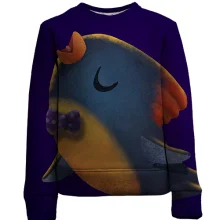 Детский 3D свитшот Bird with bow tie