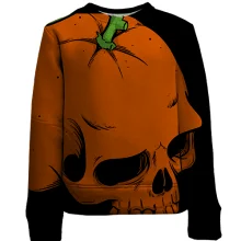 Детский 3D свитшот Skull-Orange