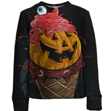 Дитячий 3D світшот Halloween ice cream