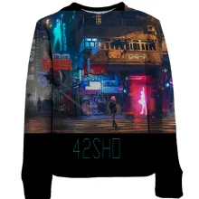 Дитячий 3D світшот 42SHO нічний китайське місто