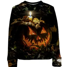 Дитячий 3D світшот Halloween pumpkin art 2