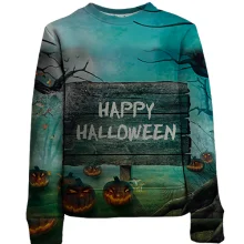 Дитячий 3D світшот Happy Halloween.