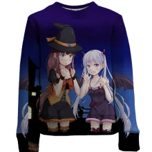 Дитячий 3D світшот Halloween anime girls