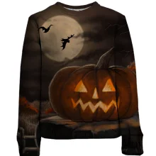 Дитячий 3D світшот Halloween pumpkin art 4
