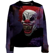 Дитячий 3D світшот Halloween clown art 2