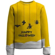 Дитячий 3D світшот Happy Halloween 3
