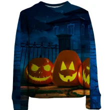 Дитячий 3D світшот Halloween pumpkins 3