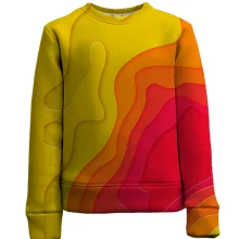 Дитячий 3D світшот Abstraction yellow-red