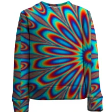 Дитячий 3D світшот Rainbow optical illusion