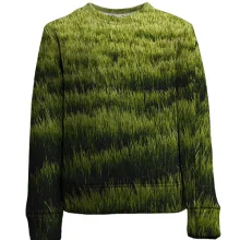 Дитячий 3D світшот Green grass pattern
