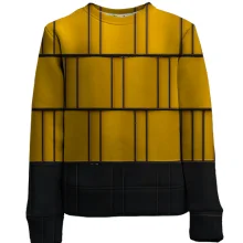Дитячий 3D світшот Yellow-black pattern