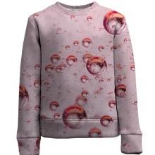 Дитячий 3D світшот Pink bubbles pattern