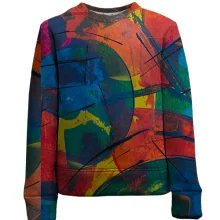 Дитячий 3D світшот Multicolor abstraction 9
