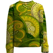 Дитячий 3D світшот Green mandala