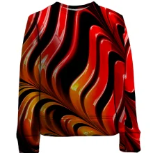 Дитячий 3D світшот Abstraction red lines