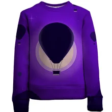 Дитячий 3D світшот Balloon purple