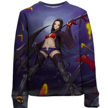 Детский 3D свитшот Anime Warrior Girl