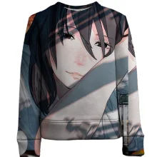 Детский 3D свитшот Anime girl