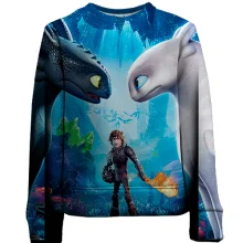 Детский 3D свитшот How to Train Your Dragon: The Hidden World