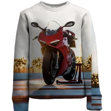 Детский 3D свитшот Red motorcycle