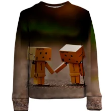 Дитячий 3D світшот Wooden little people love