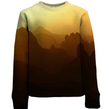 Дитячий 3D світшот Mountains sunset