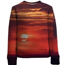 Дитячий 3D світшот Red sunset