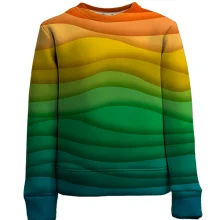 Дитячий 3D світшот Rainbow waves