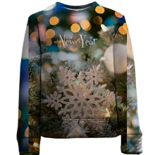 Детский 3D свитшот Christmas snowflake