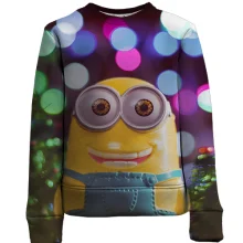 Дитячий 3D світшот New year minion
